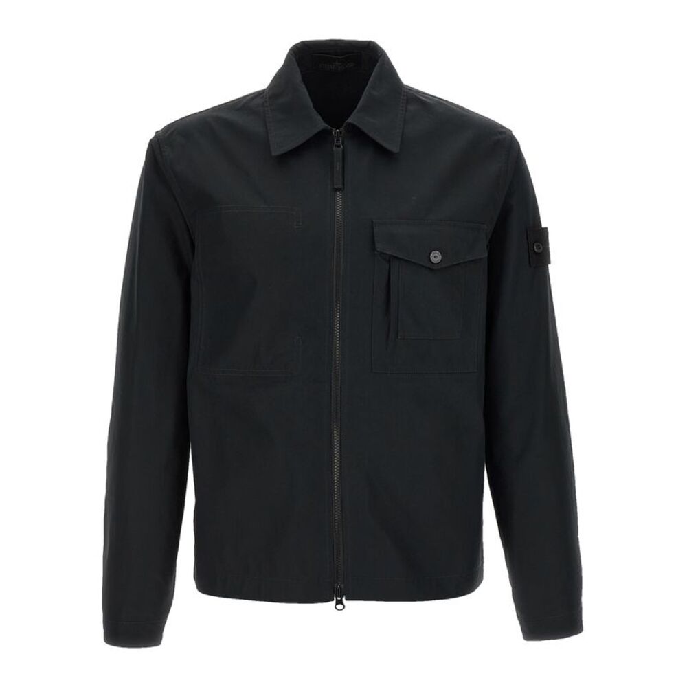 Stone Island Black Cotton Men's Blouse